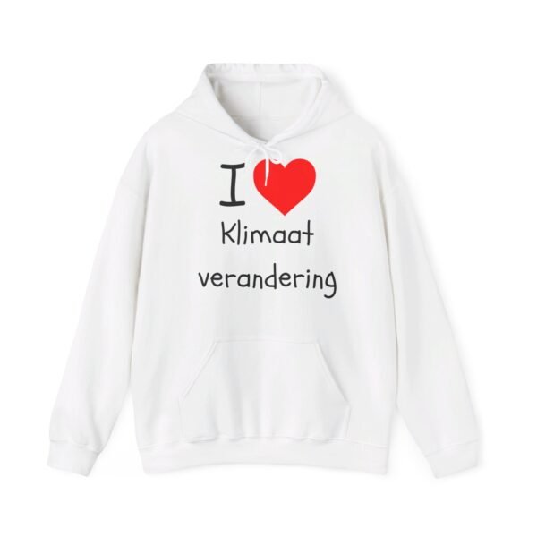 I Love Klimaat verandering hoodie