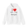 I love 9:00 - 17:00 Biertjes Hoodie