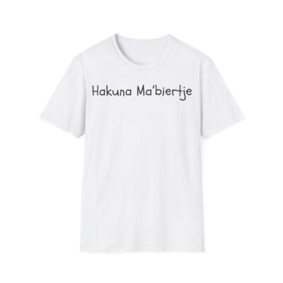 Hakuna Ma'biertje shirt met humoristische tekst en ontwerp voor bierliefhebbers