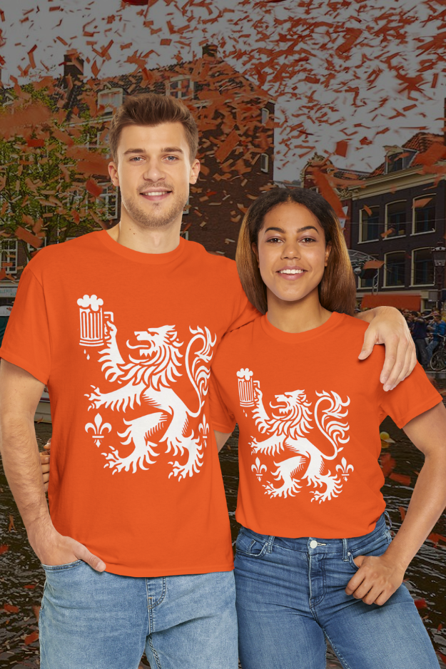 Leeuw koningsdag shirt